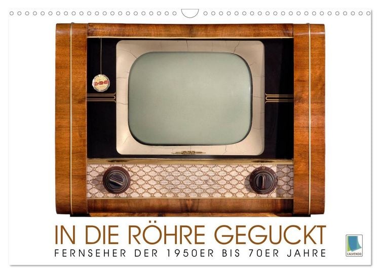 Produktbild: Fernseher der 1950er bis 70er Jahre: In die R&ouml;hre geguckt (Wandkalender 2026 DIN A3 quer), CALVENDO Monatskalender