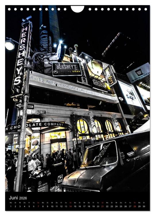 Produktbild: NEW YORK &ndash; street view (Wandkalender 2026 DIN A4 hoch), CALVENDO Monatskalender