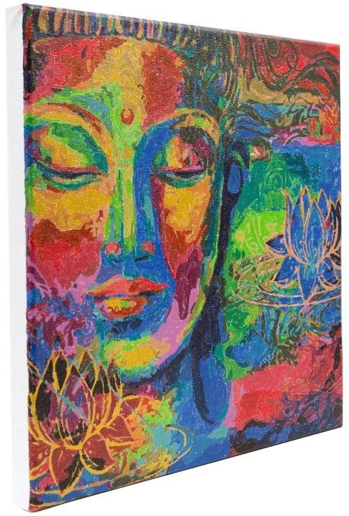 Produktbild: Craft Buddy PBN-3030-016 - Paint by Numbers, Lord Buddha, 30x30cm, Malen nach Zahlen