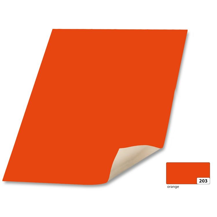 Produktbild: folia Plakatkarton 380g/m&sup2; orange 48x68cm 10 Blatt