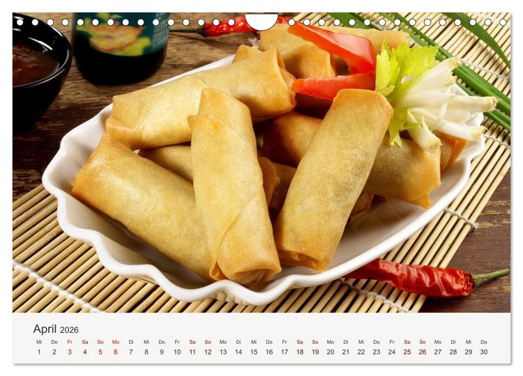Produktbild: Vegan Food Kalender &ndash; Gerichte und Snacks (Wandkalender 2026 DIN A4 quer), CALVENDO Monatskalender