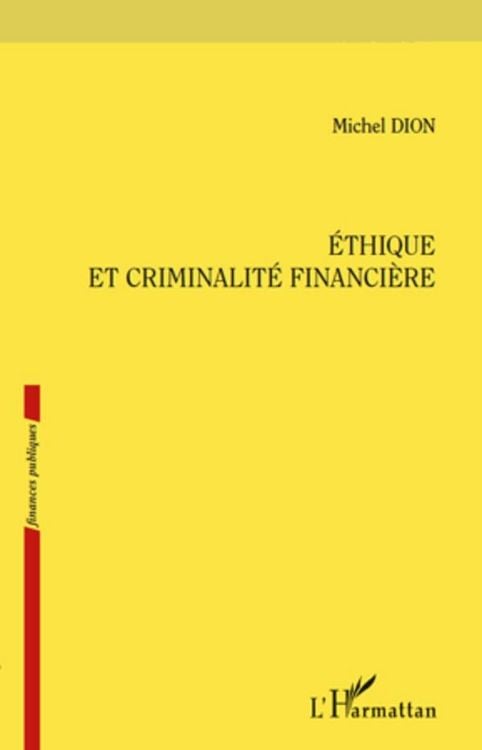 Produktbild: Ethique et criminalite financiere