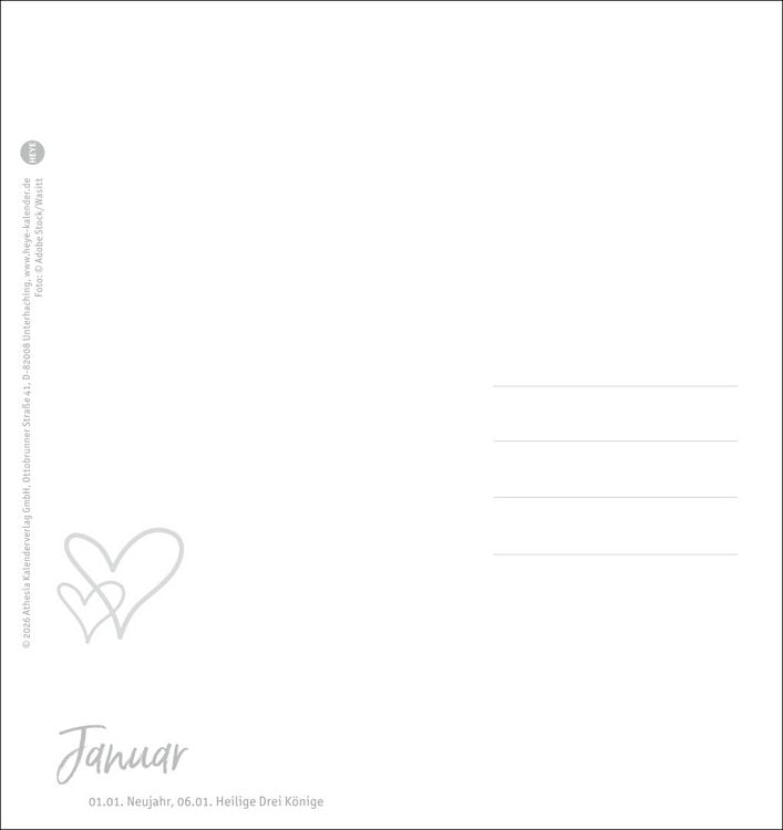 Produktbild: Ziemlich beste Freunde Postkartenkalender 2027 - F&uuml;r immer dein