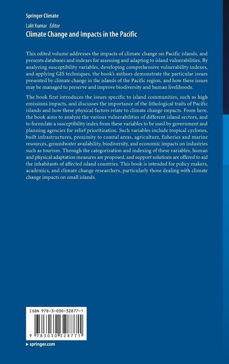 Produktbild: Climate Change and Impacts in the Pacific