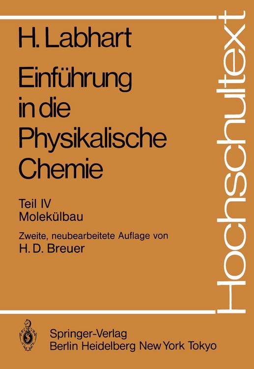 Produktbild: Einf&uuml;hrung in die Physikalische Chemie