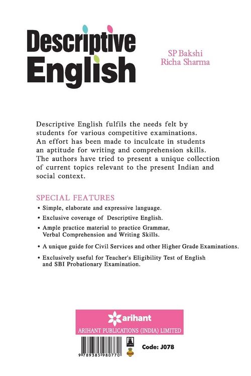 Produktbild: Descriptive General English