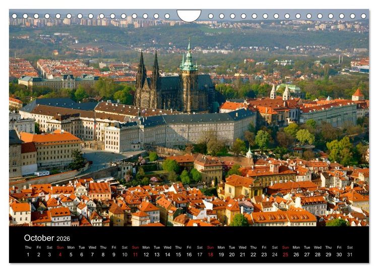 Produktbild: Prague in my heart (Wall Calendar 2026 DIN A4 landscape), CALVENDO 12 Month Wall Calendar