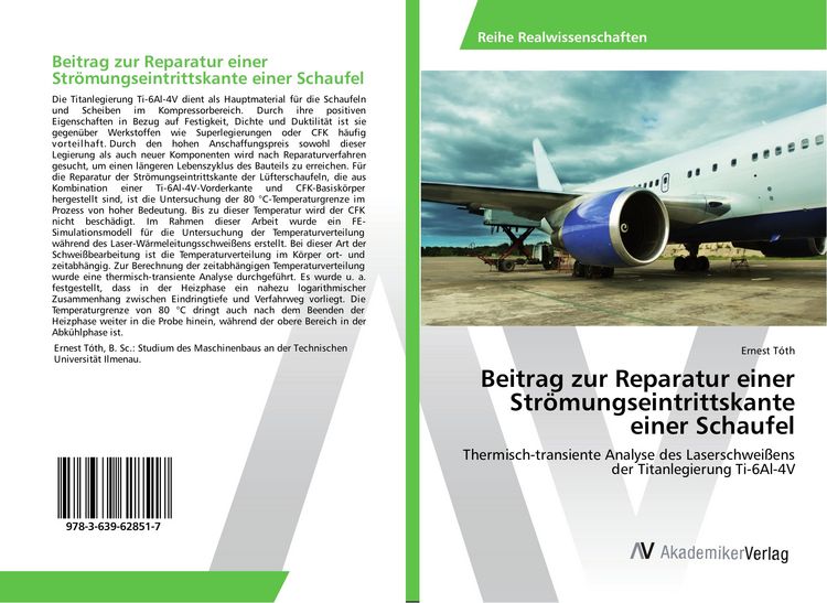 Produktbild: Beitrag zur Reparatur einer Str&ouml;mungseintrittskante einer Schaufel