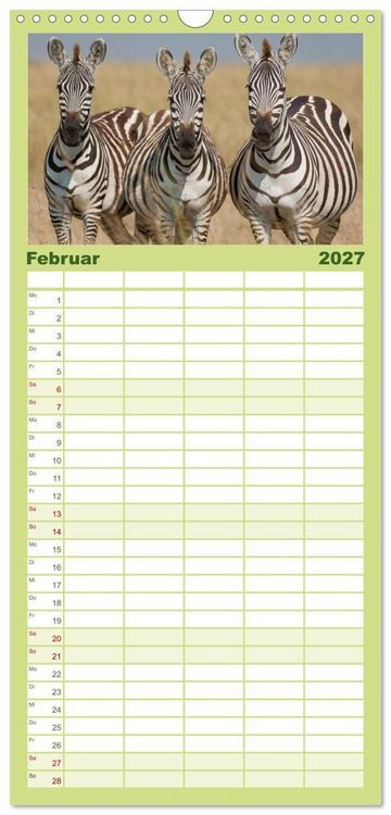 Produktbild: Familienplaner 2027 - Emotionale Momente: Afrika Wildlife. Part 3. mit 5 Spalten (Wandkalender, 21 x 45 cm) CALVENDO