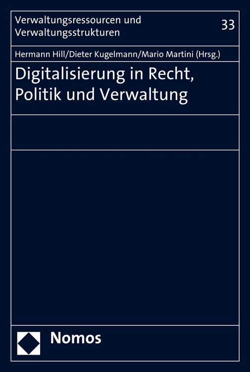 Produktbild: Digitalisierung in Recht, Politik und Verwaltung