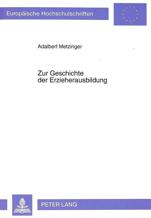Produktbild: Zur Geschichte der Erzieherausbildung
