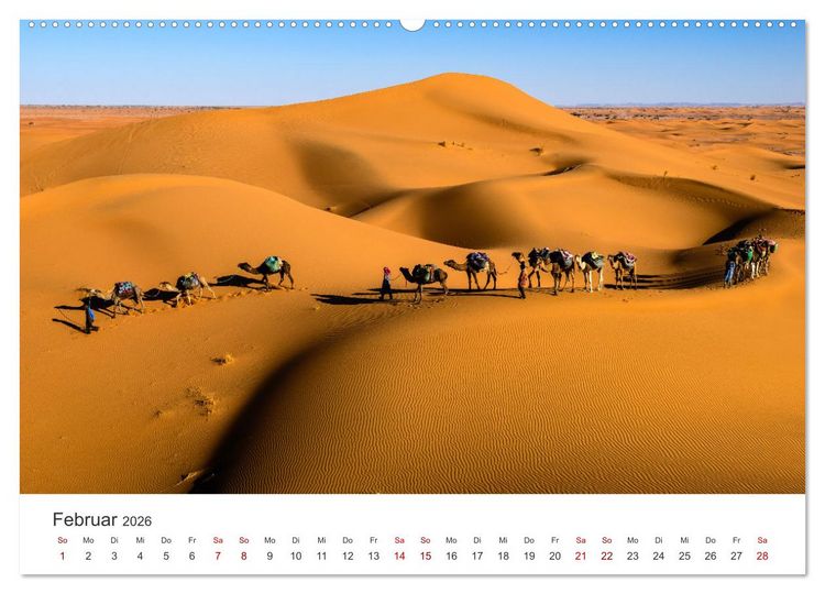 Produktbild: Marokko - Eine wunderbare Reise nach Nordafrika. (Wandkalender 2026 DIN A2 quer), CALVENDO Monatskalender