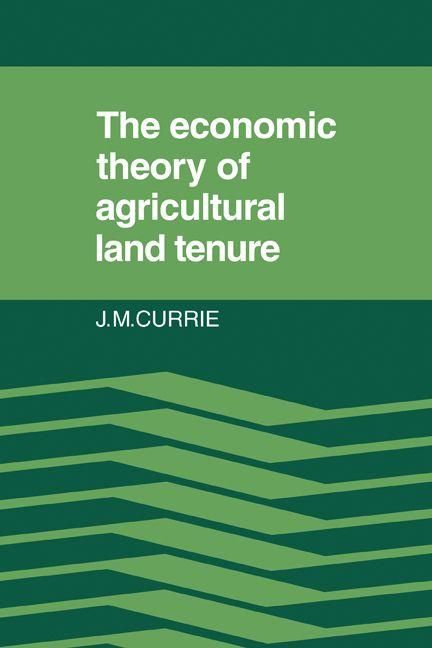 Produktbild: The Economic Theory of Agricultural Land Tenure