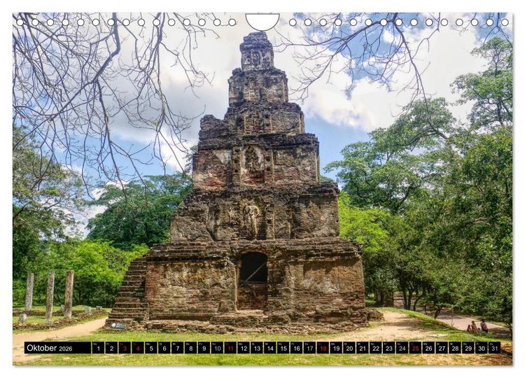 Produktbild: Sri Lanka 2026 Kulturh&ouml;hepunkte (Wandkalender 2026 DIN A4 quer), CALVENDO Monatskalender