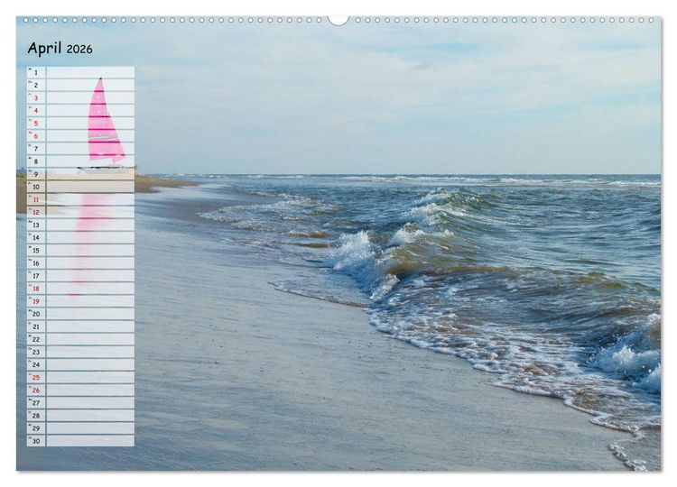 Produktbild: Egmond aan Zee (Wandkalender 2026 DIN A2 quer), CALVENDO Monatskalender