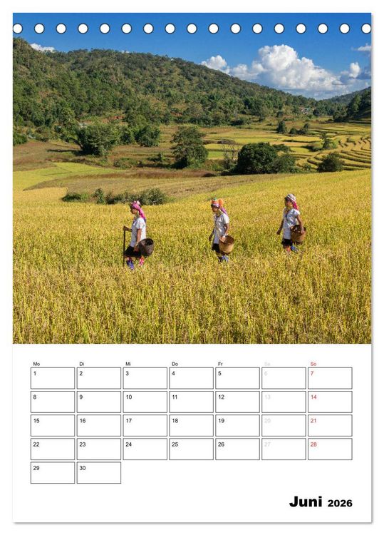 Produktbild: MYANMAR - Mein Urlaubsplaner (Tischkalender 2026 DIN A5 hoch), CALVENDO Monatskalender