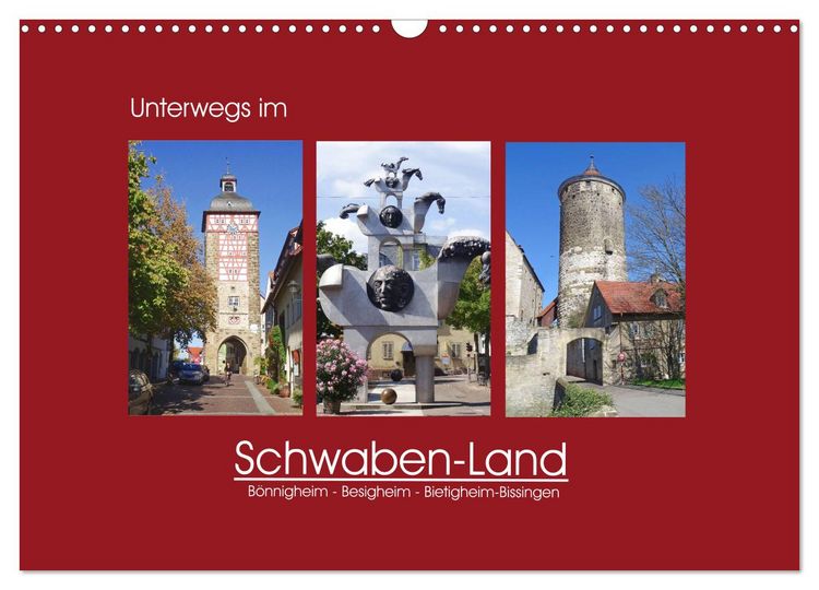 Produktbild: Unterwegs im Schwaben-Land (Wandkalender 2026 DIN A3 quer), CALVENDO Monatskalender
