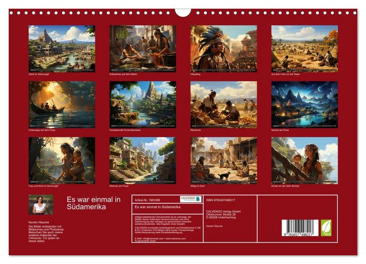 Produktbild: Es war einmal in S&uuml;damerika (Wandkalender 2026 DIN A3 quer), CALVENDO Monatskalender