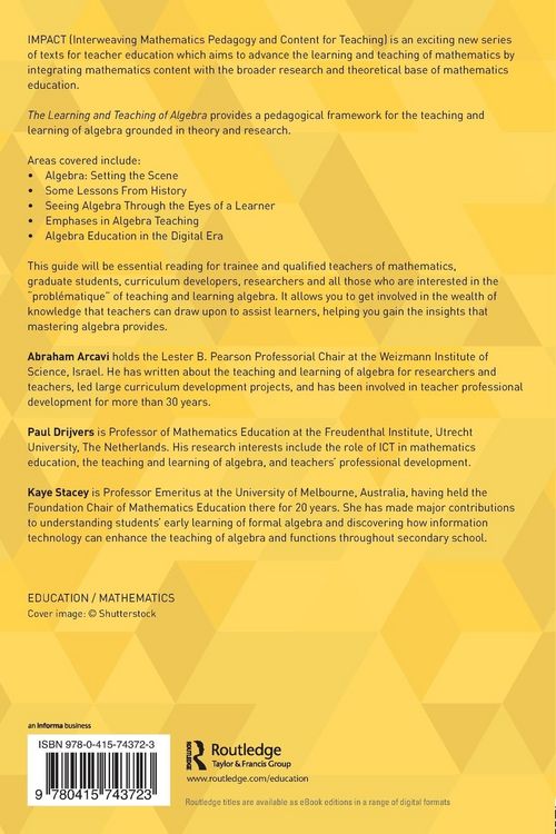 Produktbild: The Learning and Teaching of Algebra