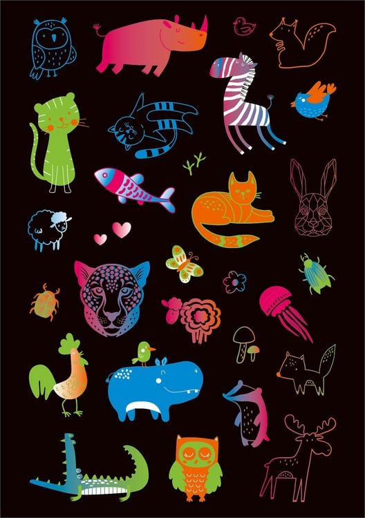 Produktbild: Neon-Sticker