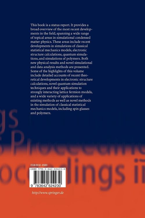 Produktbild: Computer Simulation Studies in Condensed-Matter Physics XV