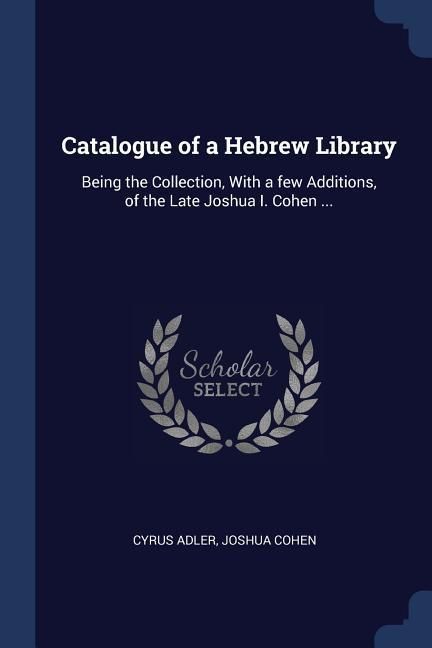 Produktbild: Catalogue of a Hebrew Library