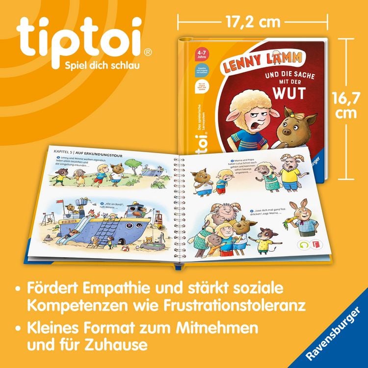 Produktbild: Tiptoi&reg; Bildergeschichten &uuml;ber den Umgang mit Gef&uuml;hlen - Lenny Lamm und die Sache mit der Wut