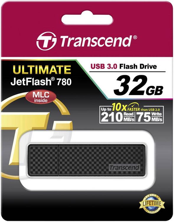 Produktbild: Transcend JetFlash&reg; 780 USB-Stick 32 GB Schwarz TS32GJF780 USB-A (USB 3.2 Gen 1)