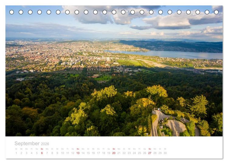 Produktbild: Z &Uuml; R I C H Impressionen (Tischkalender 2026 DIN A5 quer), CALVENDO Monatskalender