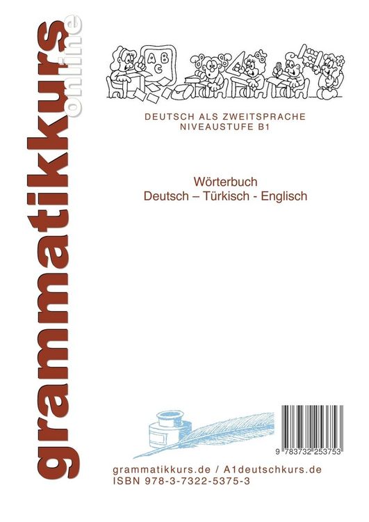 Produktbild: W&ouml;rterbuch Deutsch - T&uuml;rkisch - Englisch Niveau B1