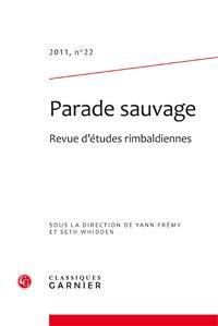 Produktbild: Parade Sauvage ; Revue D'Etudes Rimbaldiennes