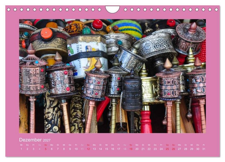 Produktbild: Tibet - Auf dem Dach der Welt (Wandkalender 2027 DIN A4 quer), CALVENDO Monatskalender