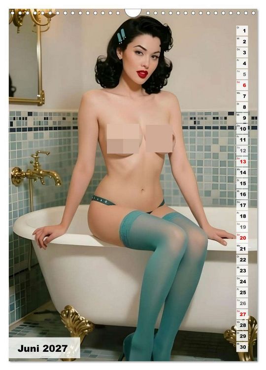 Produktbild: Pinup Engel (Wandkalender 2027 DIN A3 hoch), CALVENDO Monatskalender