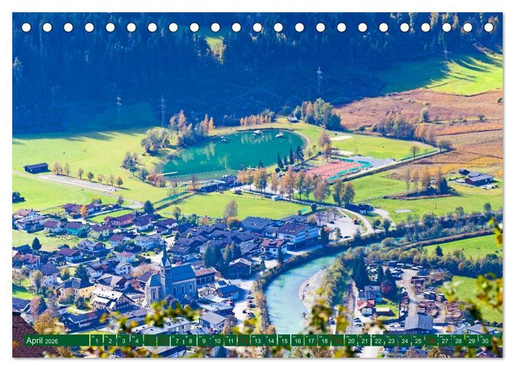 Produktbild: Piesendorf & Niedernsill (Tischkalender 2026 DIN A5 quer), CALVENDO Monatskalender
