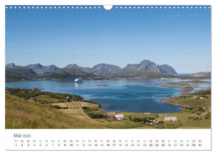 Produktbild: Nordkapp - Norwegens K&uuml;stenlandschaft (Wandkalender 2026 DIN A3 quer), CALVENDO Monatskalender