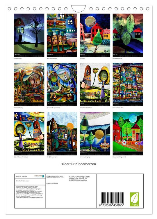 Produktbild: Bilder f&uuml;r Kinderherzen (Wandkalender 2026 DIN A4 hoch), CALVENDO Monatskalender