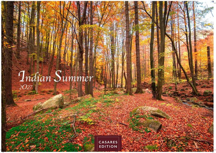 Produktbild: Indian Summer Kalender 2027 &ndash; Wandkalender | Fotokalender Nordamerika 24x35cm &ndash; Leuchtende Herbstfarben Nordamerikas in stimmungsvollen Bildern f&uuml;r deine Wand