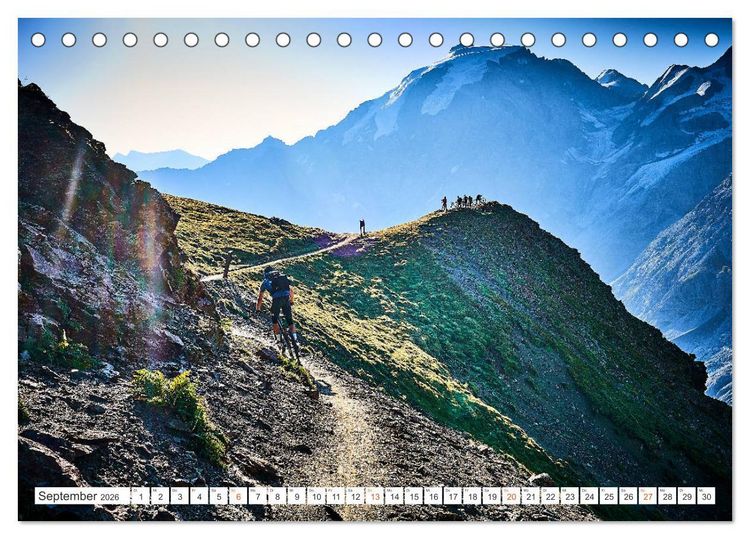 Produktbild: Wege durch die Alpen (Tischkalender 2026 DIN A5 quer), CALVENDO Monatskalender