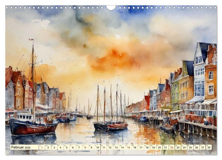 Produktbild: Norddeutsches Wattenmeer (Wandkalender 2026 DIN A3 quer), CALVENDO Monatskalender