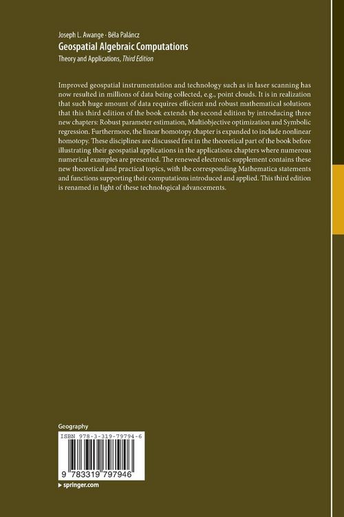 Produktbild: Geospatial Algebraic Computations