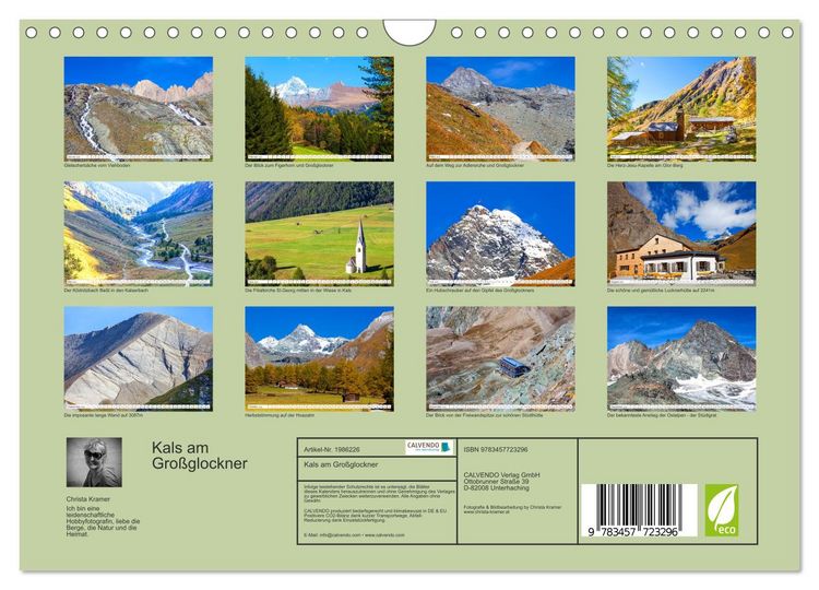 Produktbild: Kals am Gro&szlig;glockner (Wandkalender 2026 DIN A4 quer), CALVENDO Monatskalender