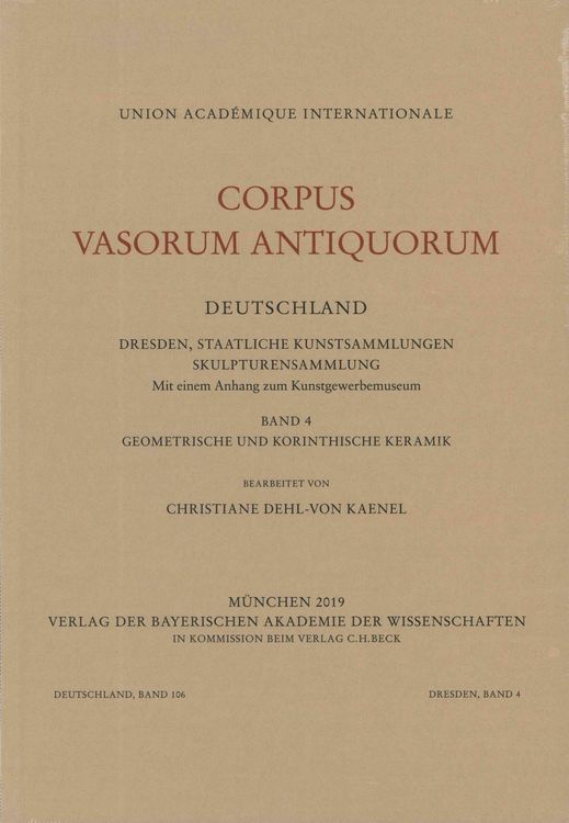 Produktbild: Corpus Vasorum Antiquorum Deutschland Bd. 106: Dresden Band 4