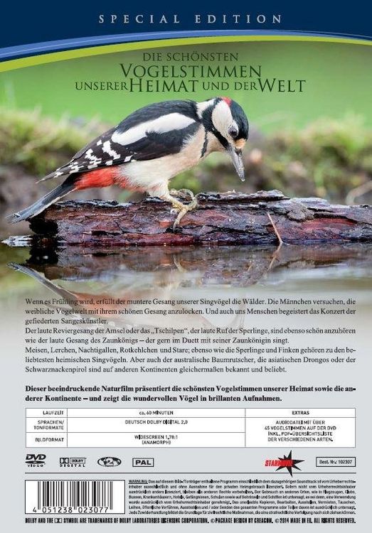 Produktbild: Die sch&ouml;nsten Vogelstimmen unserer Heimat und Welt - Special Edition