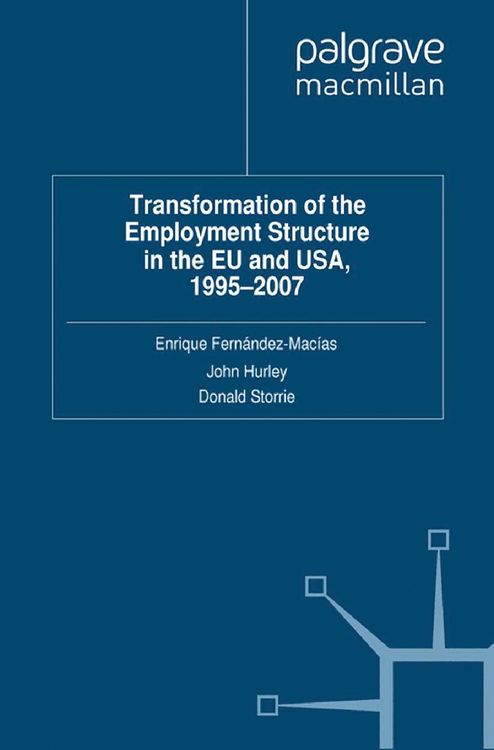 Produktbild: Transformation of the Employment Structure in the EU and USA, 1995-2007