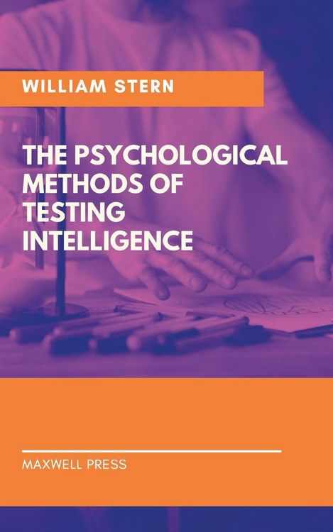 Produktbild: The Psychological Methods of Testing Intelligence