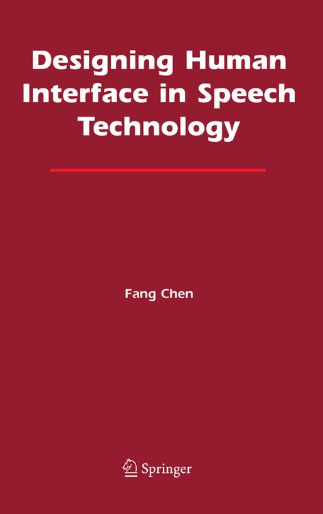 Produktbild: Designing Human Interface in Speech Technology