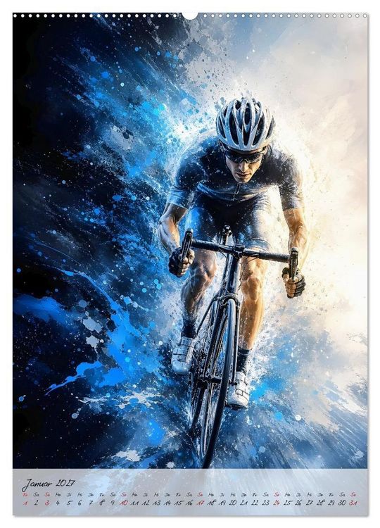 Produktbild: Herzschlag 180 - Wenn Rennradsport zur Kunst wird (hochwertiger Premium Wandkalender 2027 DIN A2 hoch), Kunstdruck in Hochglanz