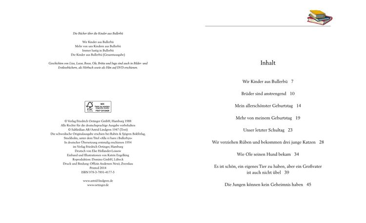 Produktbild: Wir Kinder aus Bullerb&uuml; Band 1
