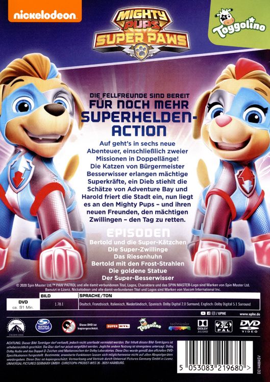 Produktbild: Paw Patrol - Mighty Pups Super Paws