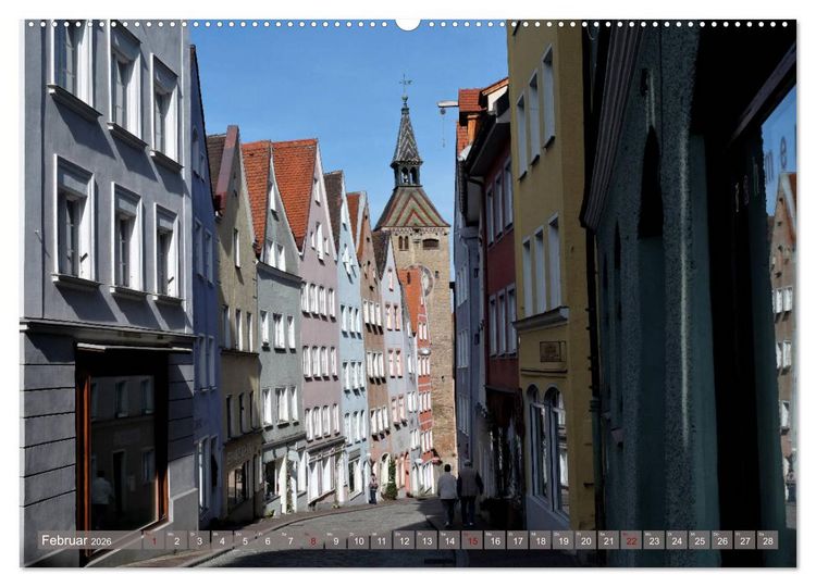 Produktbild: Landsberg am Lech - Die liebenswerte und romantische Stadt am Fluss (Wandkalender 2026 DIN A2 quer), CALVENDO Monatskalender